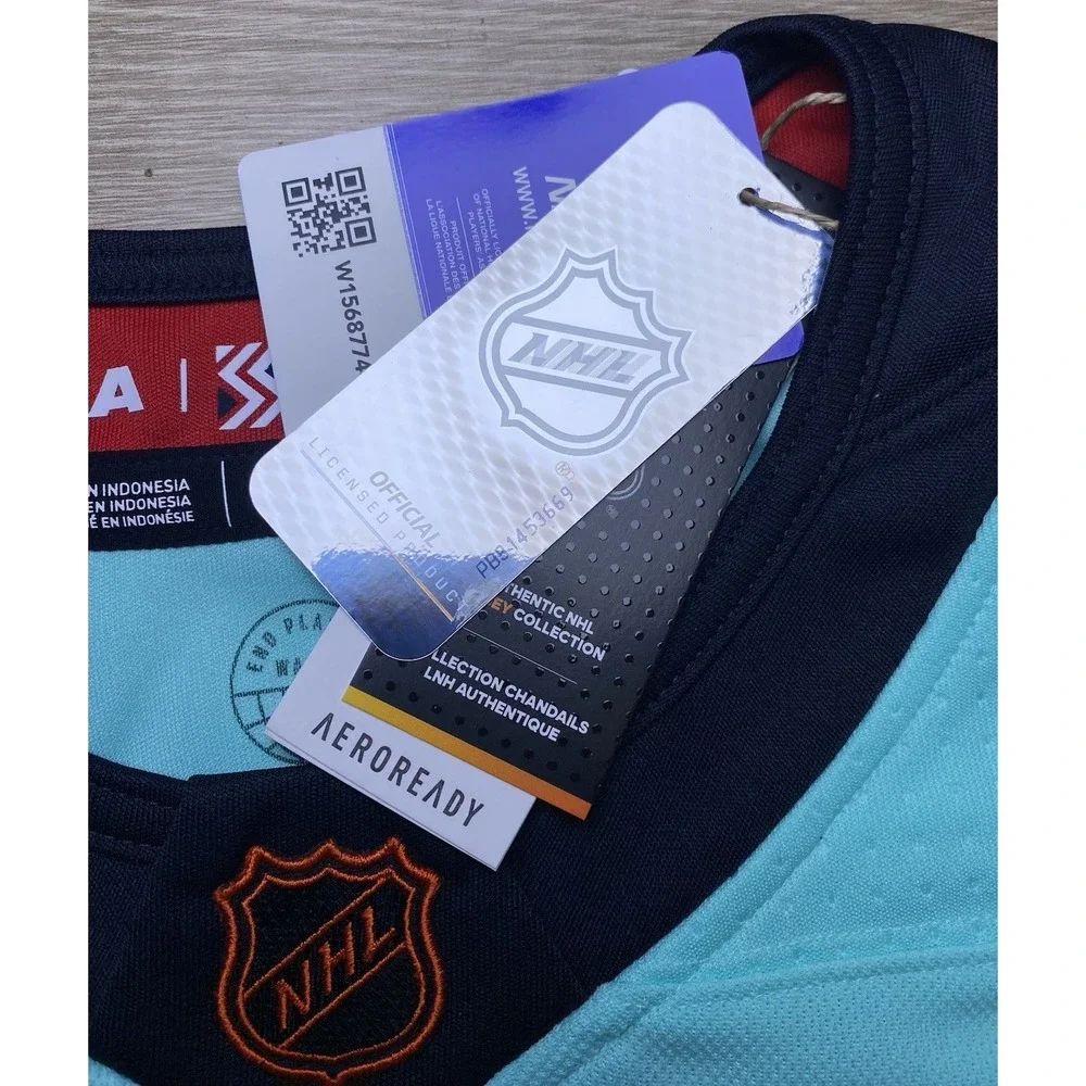 Men's 50 Authentic adidas Seattle Kraken Giordano PRIMEGREEN $240 Jersey H52325‎